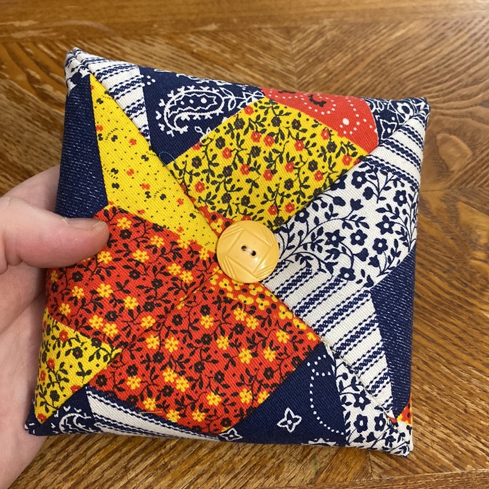Pincushion w/crushed walnut shells